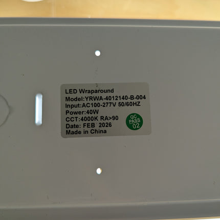 4FT LED Wraparound 40W Shop Lights for Garage, 4400lm, 4000K, 4 Foot LED Wrap Li