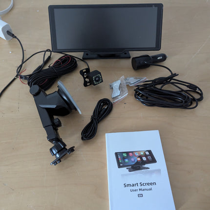 9'' Carplay Screen for Car, Wireless Carplay & Android Auto, Portable Carplay Sc