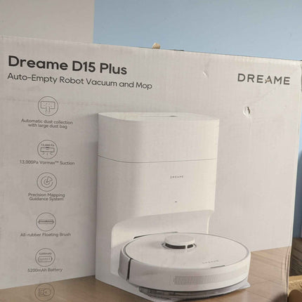 DREAME D15 Plus Robot Vacuum and Mop, 13,000Pa Suction, Self-Emptying with 5L Du