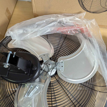 LCVZTECH 20 inch Wall Mount Fan Oscillating, 3-Speed 5500 CFM High Velocity Indu