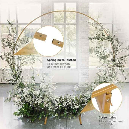 6.6 Ft Round Balloon Arch Stand Kit Wedding Arches For Ceremony Circle Backdrop