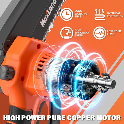 MAXLANDER 2-IN-1 Cordless Pole Saw & Mini Chainsaw