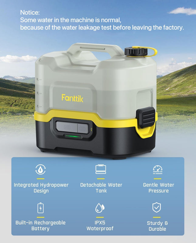 Fanttik NB8 Nano Portable Cordless Electric Sprayer w/2.1Gal Tank, Retractable S
