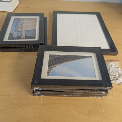 SONGMICS Collage Picture Frames, Set of 7 Photo Frames, Collage Frames, Clear Gl