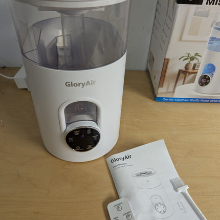 Humidifiers for Bedroom Large Room Home - GloryAir 6L Quiet Top Fill Cool & Warm