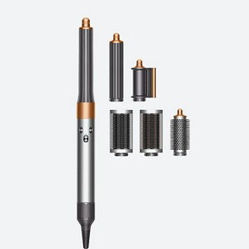 Dyson Airwrap Multi-Styler Long Complete for Chest-Length Hair, Nickel/Copper, 5 Attachments (No Firm Brush)