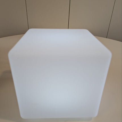 Mr.Go 8-inch Rechargeable LED Cube Light w/Remote, RGB Color Changing Cube Lamp,