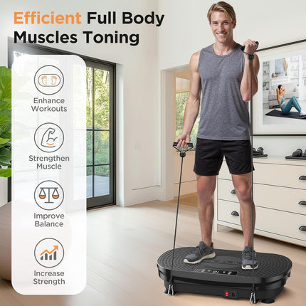 FEIERDUN Vibration Plate Exercise Machine, Vibration Plate for Lymphatic Drainag