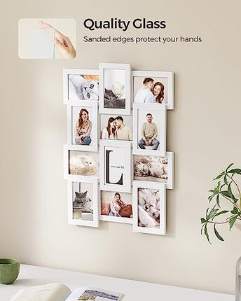 SONGMICS Collage Picture Frames, 4x6 for Wall Decor 12 Pack, Assembly Required,