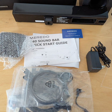 Sound Bar 2 in 1 Detachable MEREDO Soundbar for TV with 5.25'' Subwoofer 180W 2.