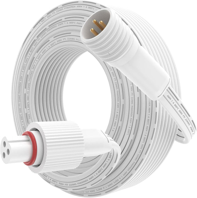 Norward Extension Cable for Govee Permanent Outdoor Lights, IP68 Waterproof Exte