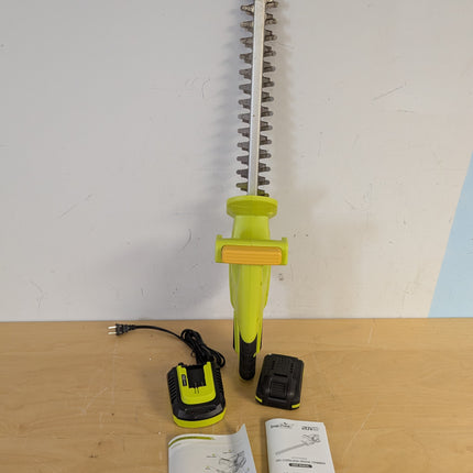 SnapFresh 20V Cordless Hedge Trimmer, 18 in Dual-Action Blades with 2.0Ah Battery & Fast Charger, 4 lb