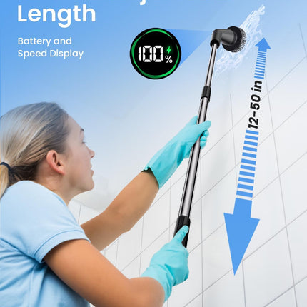 Leebein Electric Spin Scrubber, 2025 New Cordless Cleaning Brush Bathroom Scrubb