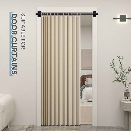 H.VERSAILTEX Magnetic Curtain Rods 2 Pack for Metal Doors and Windows, Multi-Use