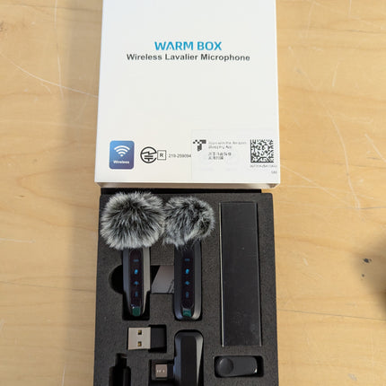 Wireless Lavalier Microphone for iPhone, iPad, Android Phone，2-Pack Mini Microph