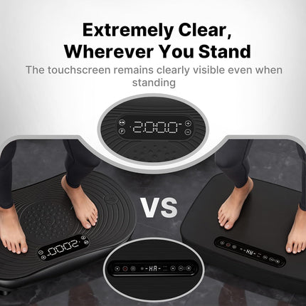 Merach V33 Pro Vibration Plate Exercise Machine with LED Touchscreen, 99 Speeds, Bluetooth Speakers, 350 lb Capacity