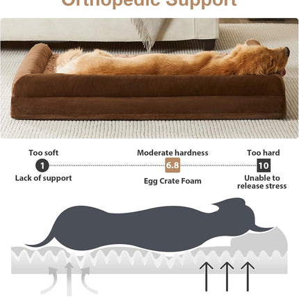 BFPETHOME Dog Beds for Large Dogs, Orthopedic Dog Bed for Medium Large Dogs,Big