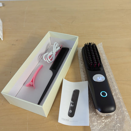 TYMO Cordless Hair Straightener Brush - Porta PRO Portable Straightening Brush f