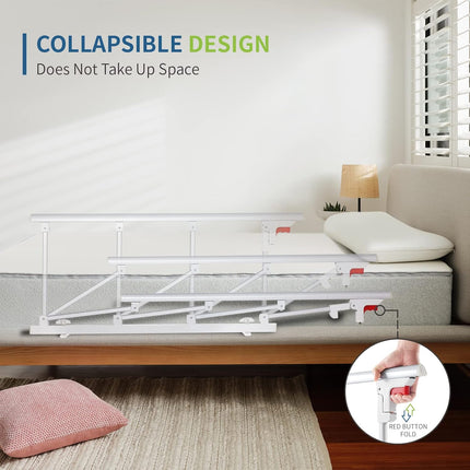CanFord Bed Rails for Elderly Adults Safety, Folding Bedside Assist Rail Handle,