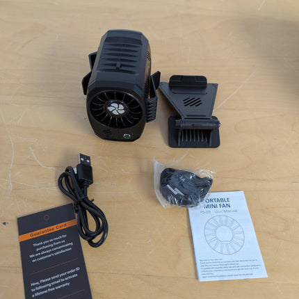 FlarePoint 4-in-1 Portable Fan: Waist/Neck/Desk Multi-Use | 7000RPM Rechargeable