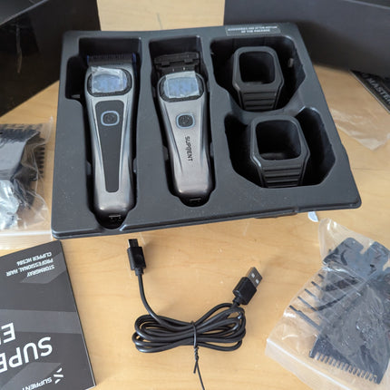 SUPRENT Professional Hair Clippers for Men - Barber Clippers & Zero-gapped Trimm