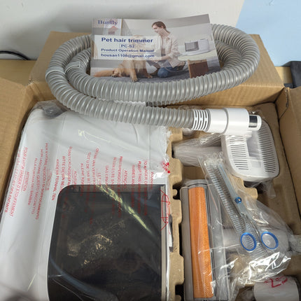 Bunfly Dog Grooming Kit & Dog Hair Vacuum, Pet Grooming Vacuum with 13,000kPa Po