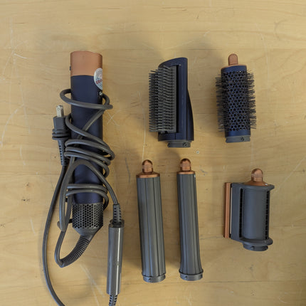 Dyson Airwrap Multi-Styler Complete Long for Long Hair, Dark Blue/Copper, 5 Attachments (No Soft Brush)