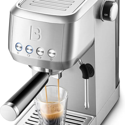 CASABREWS 3700 Essential Espresso Machine 20 Bar, Stainless Steel Cappuccino & L