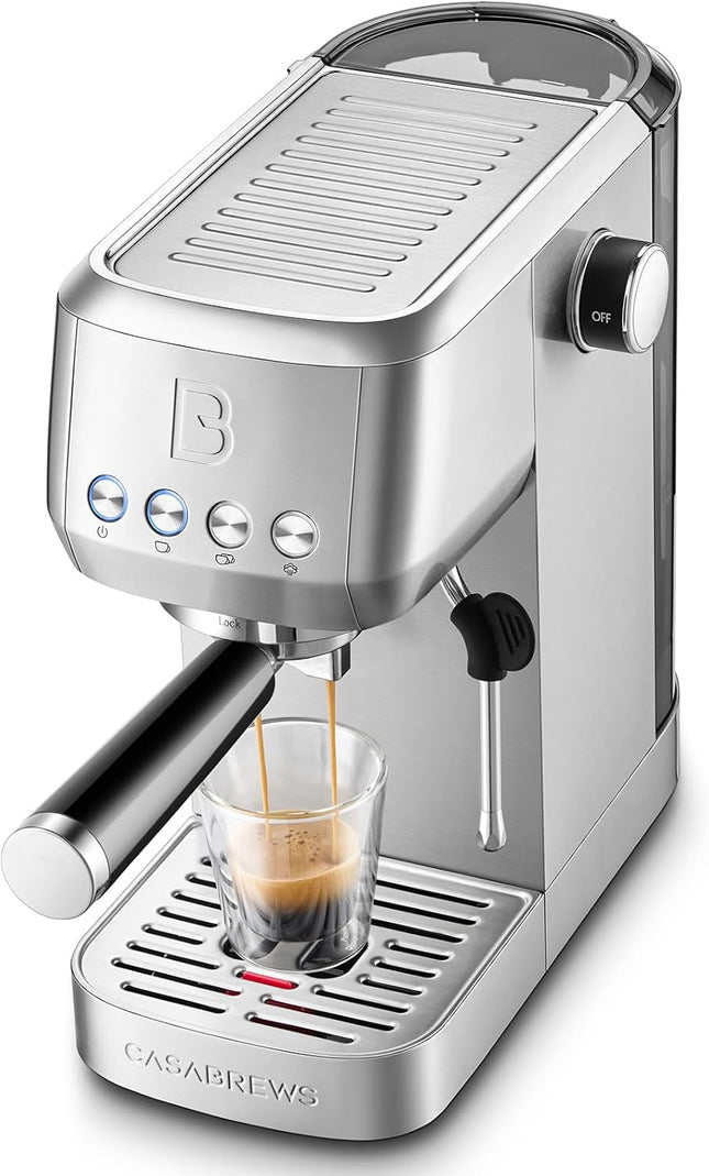CASABREWS 3700 Essential Espresso Machine 20 Bar, Stainless Steel Cappuccino & L