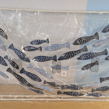 Deco 79 Metal Fish Wall Decor, 40" x 2" x 24", Blue