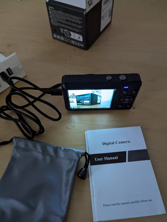 5K Digital Camera - Point and Shoot Small Digital Cameras - 72MP UHD Autofocus C
