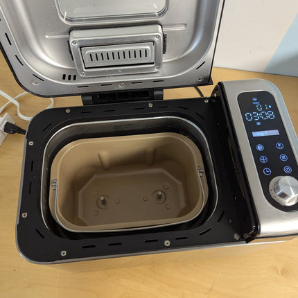 FAULTY Neretva Bread Maker, 3.3LB Larger Bread Machine 15-in-1 Stainless Steel &