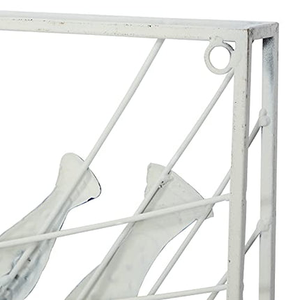 Deco 79 Metal Fish Wall Decor, 40" x 2" x 24", Blue