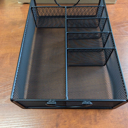 Desk drawer organizer metal blacn