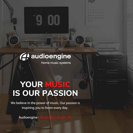 Audioengine S8 Powered Home Subwoofer Speaker - Caisson de Dasses - 250W 8-inch