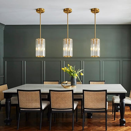 zhllmq Gold Pendant Lighting Modern Pendant Light Mini Crystal Chandeliers Adjus