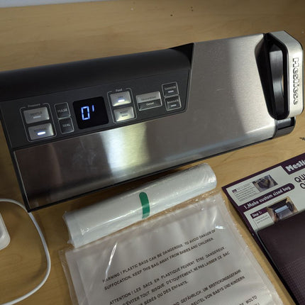 Mesliese Vacuum Sealer Machine, 95kPa 140W Double Seal Powerful Food Sealer, One