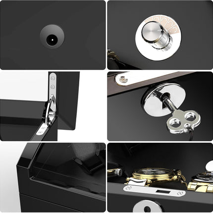 Watch Winder for Automatic Watches, Automatic Watch Winder with Wood Shell Piano
