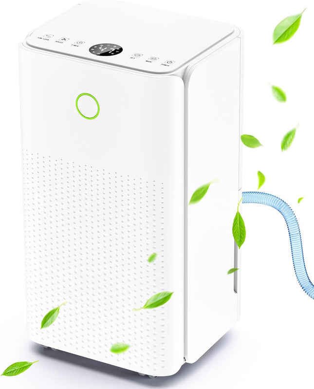 Dehumidifier 25 Pints/Day, Dehumidifier for Basement, Bedroom, with 3 Working Mo