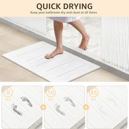 Yolife Stone Bath Mat Large, 32" x 20" Diatomaceous Earth Bath Mat for Bathroom,