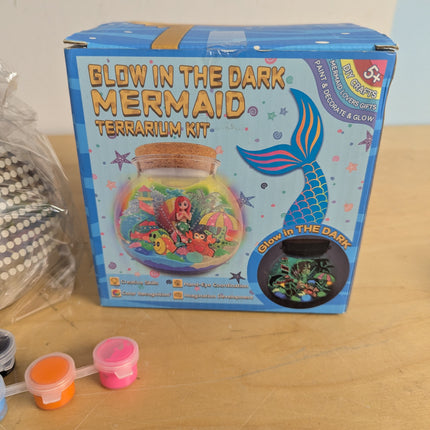 Glow in The Dark Terrarium Crafts Kit for Kids (Mermaid Terrarium)