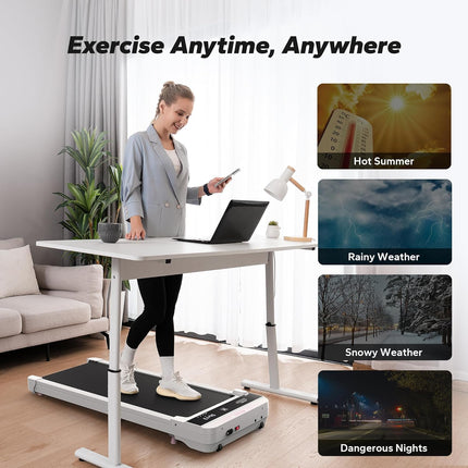 MERACH Walking Pad, Under Desk Treadmill for Home & Office, Small Treadmill with