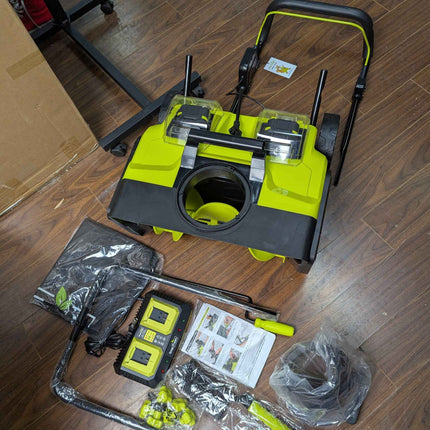 SnapFresh 40V Electric Snow Blower Cordless - 2 x 4.0Ah Battery 20-inch Brushles