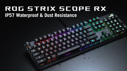 ASUS ROG Strix Scope RX – Mechanical Gaming Keyboard with Red Optical