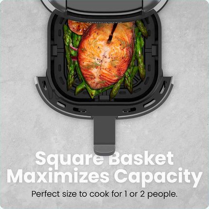 CHEFMAN 2 Qt Mini Air Fryer – Digital Space-Saving Compact Air Fryer with Nonsti