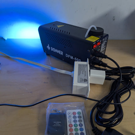 Donner DFM-500 500W Fog Machine with Controllable RGB LED Lights, DJ Smoke Machi