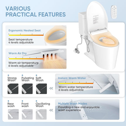 LEIVI Electric Bidet Smart Toilet Seat