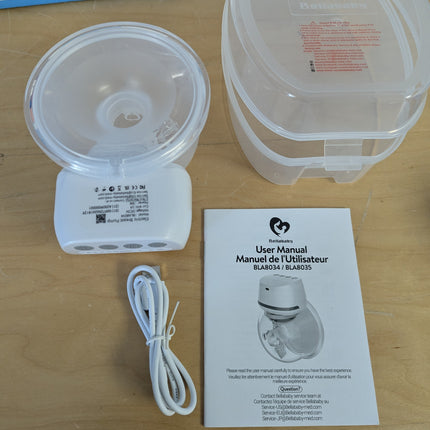 Bellababy Wearable Breast Pump Hands Free, Low Noise Pain Free, 4 Modes 6 Levels