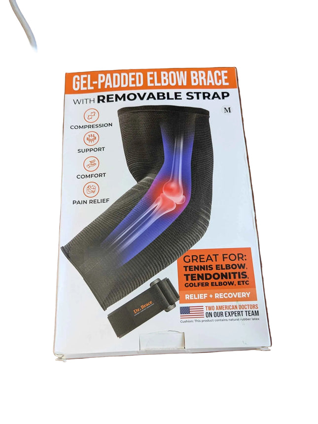 DR. BRACE® Elite Elbow Brace Support, Breathable Elbow Compression Sleeve with G