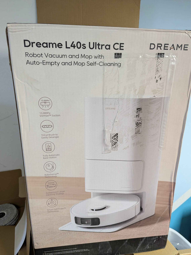 DREAME L40s Ultra CE Robot Vacuum and Mop with Auto-Empty, Mop Self-Cleaning, 13